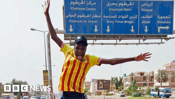 Trekking 10,000km across Africa for a football match