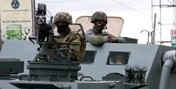 KDF Appear Among Protesters in Nakuru