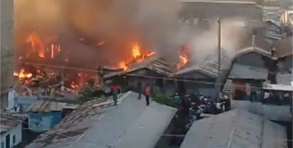 Huge Fire Erupts in Tassia Estate; Gas Cylinders Explode