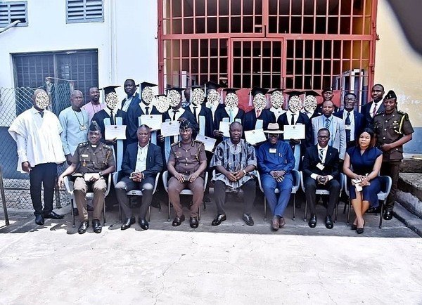 Ghana Prison Service Ho Central graduates 11 inmates who hav...