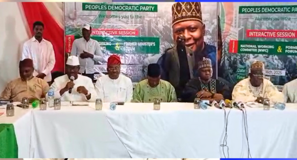 PDP NWC Holds Meeting With Former Governors, Ministers