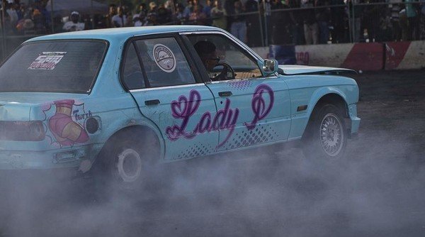 WATCH | Smoke but no mirrors: Women take the wheel in male-dominated car spinning
