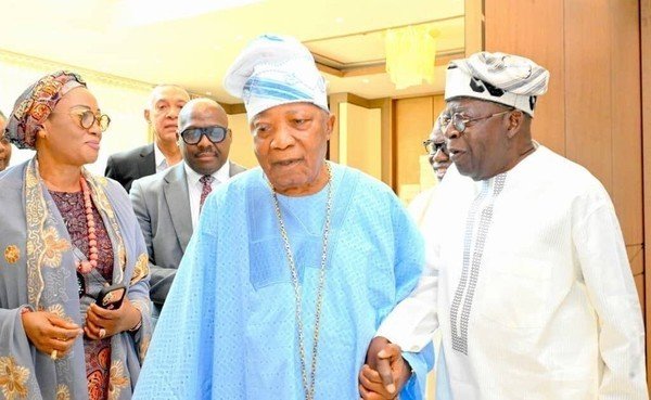 PHOTOS: Tinubu, wife visit Kessington Adebutu in Lagos