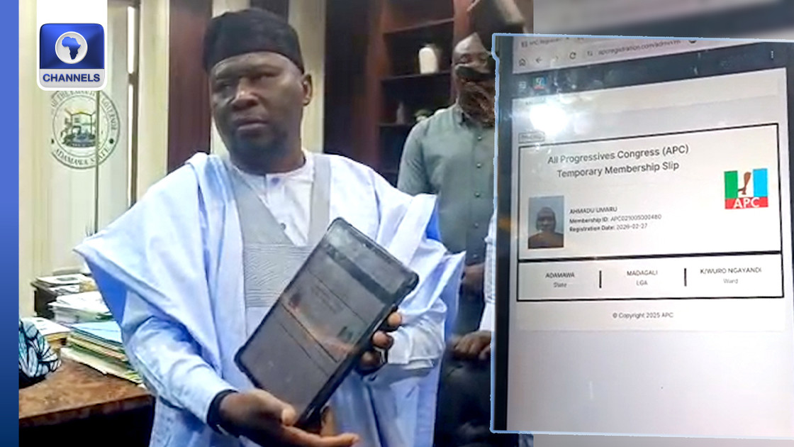 Adamawa Gov Fintiri Defects To APC