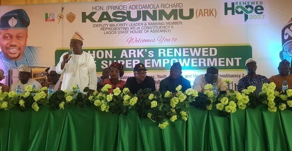 Lagos lawmaker distributes cash, equipment to constituents, declares fourth term bid