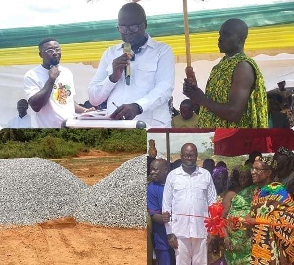 Manso Nkwanta MP donates 500 bags of cement to boost Essuowi...