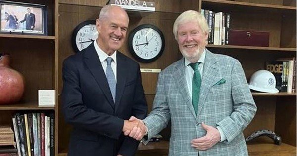 US Ambassador Brent Bozell impressed with Roelf Meyer