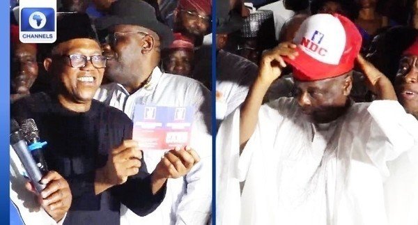 [UPDATED] Obi, Kwankwaso Join NDC, Receive Membership Cards