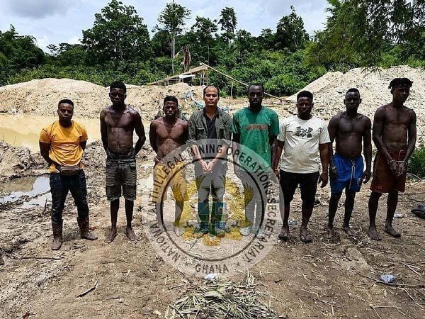Ashanti Region: NAIMOS arrests Chinese national, 7 Ghanaians...