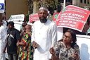 [VIDEO] ADC Crisis: David Mark-Led Group Protests At Abuja Federal High Court