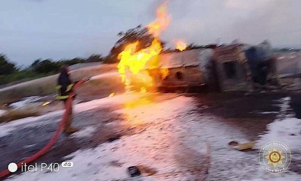 One dead after diesel tanker bursts into flames at Asutuare ...
