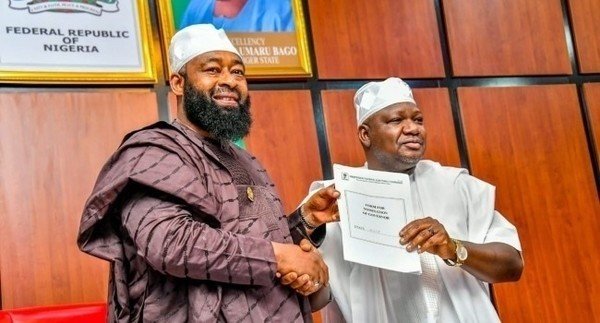 PHOTOS: Bago Retains Yakubu Garba As Running Mate