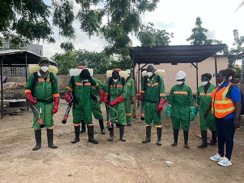 Zoomlion disinfects public spaces across Upper East
