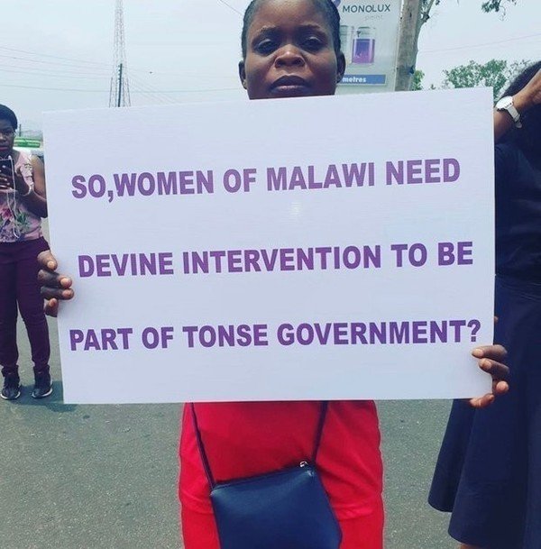 Malawi women demonstrate for gender justice in public appointments