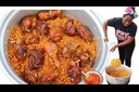 How To Cook Nigerian Party Jollof Rice | Stew & Fried Chicken
