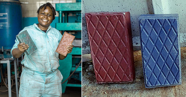 Kenyan woman’s startup recycles plastic into bricks that are stronger than concrete