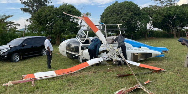  Raila's Chopper Crashes