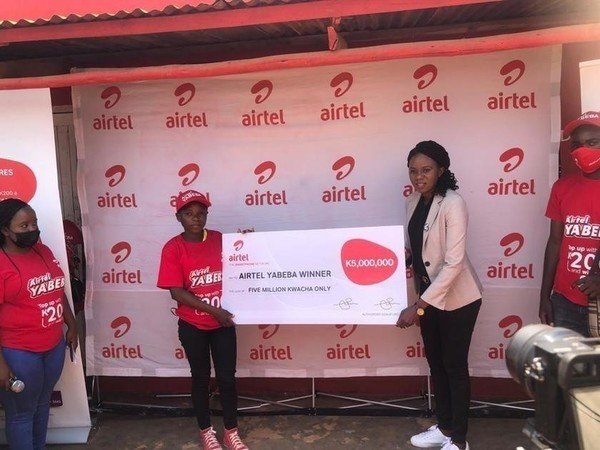 Mzuzu woman becomes millionaire through Airtel Yabeba