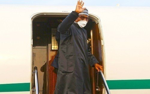 Photos: Buhari off to Glasgow for COP26
