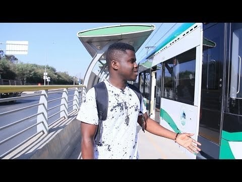 Light Rail Train In Addis Ababa Ethiopia