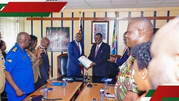 Musalia Mudavadi hands over Interior Ministry to Kipchumba Murkomen following Ca...