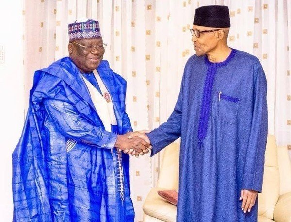PHOTOS: Ex-Senate president Lawan visits Buhari in Katsina