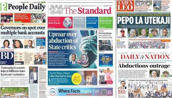 Kenyan Newspapers Review: Raila brokered Ruto-Uhuru's 2-day meeting in US, new d...