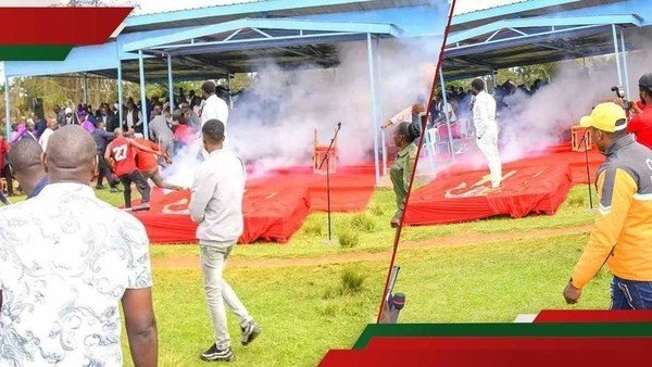 Senator Methu stands unshaken as teargas disrupts speech at event attended by Ga...
