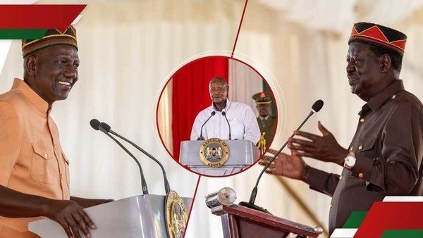 William Ruto says he consulted Yoweri Museveni before naming Raila as Kenya's AU...