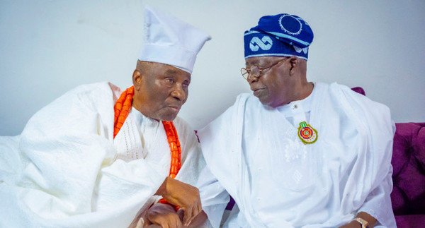 Tinubu Visits Oba Of Lagos, Seeks Partnership With Traditional Rulers