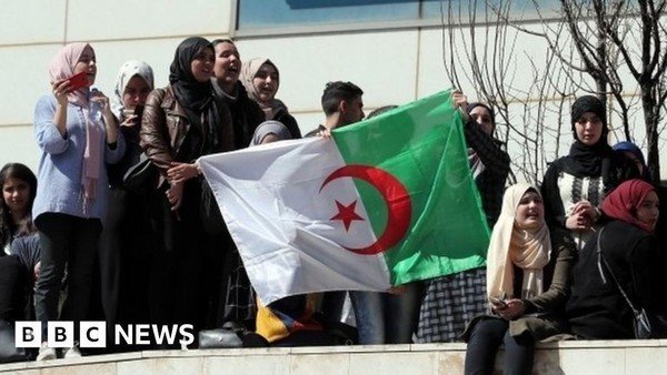 Algeria protests: Thousands denounce president's bid for fifth term