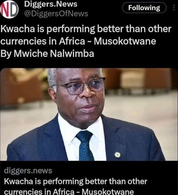 Kwacha performing better than other currencies in Africa,  Musokotwane’s Pipedream- Amb. Emmanuel Mwamba