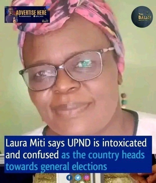 UPND IS IN THE STATE OF INTOXICATION AND CONFUSION- Laura Miti