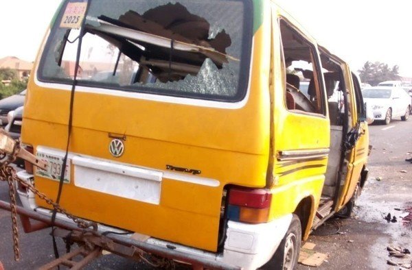PICTORIAL: Two dead, four injured in Lagos-Ibadan expressway crashes