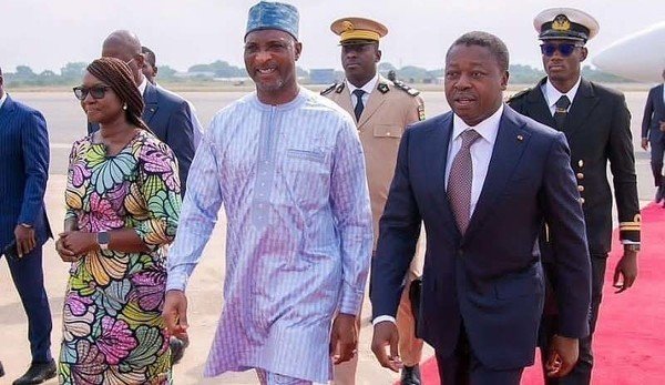 President Faure Gnassigbe of Togo arrives in Accra to partic...
