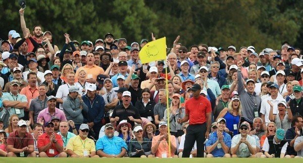 Tiger Woods wins first Masters since 2005