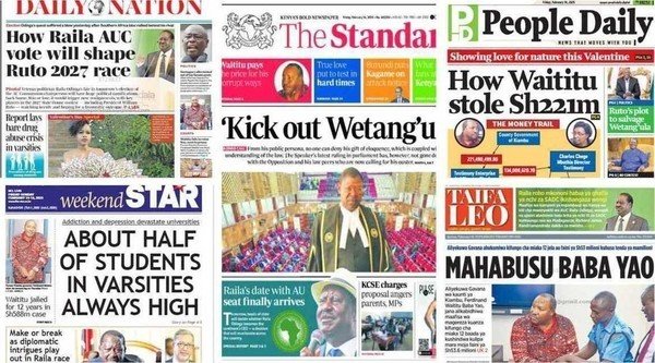 Kenyan newspapers review: Junet Mohamed snubs William Ruto's State House summon