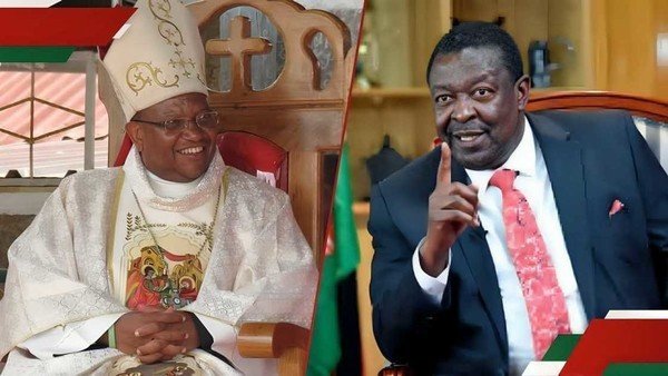 Musalia Mudavadi tells off Archbishop Muheria after criticising William Ruto: 