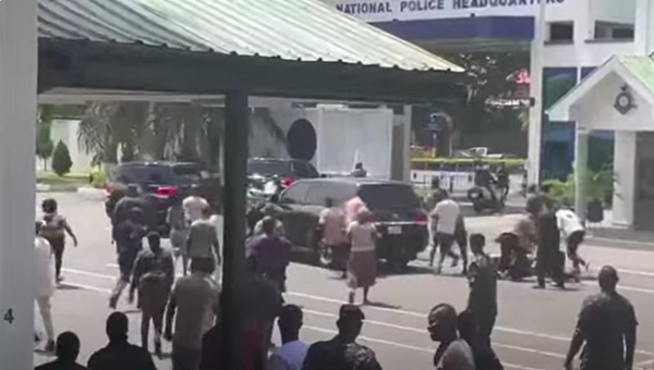 [VIDEO] Police officers jubilate, spray money over Dampare’s...