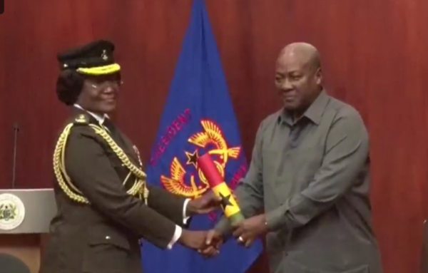 President Mahama swears in Baffoe-Bonnie as Prisons Service ...