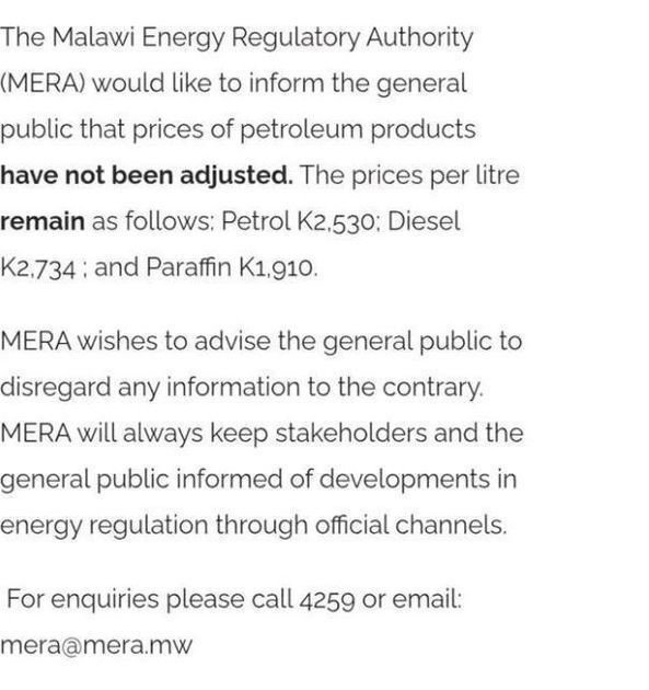 In dollar terms, petrol and diesel are more expensive in Malawi compared to Zambia- Alexander Nkosi