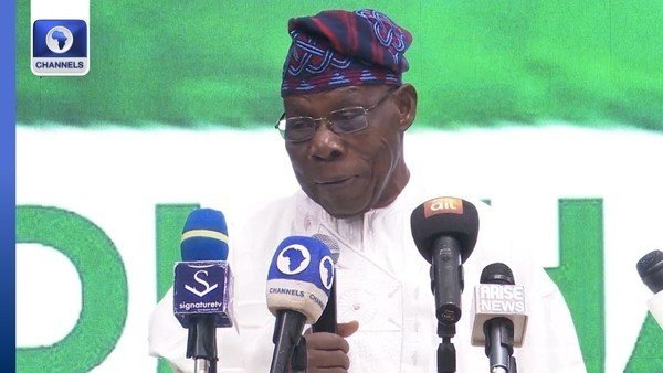 VIDEO: Democracy Not About Power Grabbing And Going To Court – Obasanjo