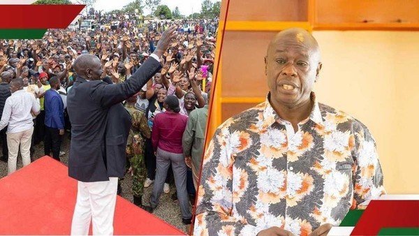 William Ruto forced to stop his speech as Makuyu residents start singing warning...
