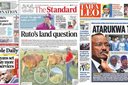 Kenyan newspapers review, May 1: Uhuru, Gachagua handshake 