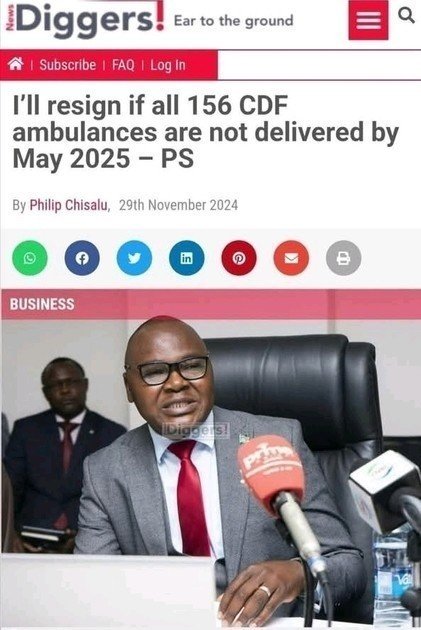 WHERE ARE THE AMBULANCES, MR PHIRI?