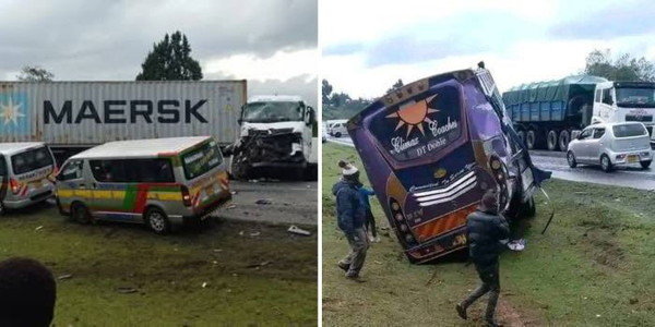 Several Feared Dead in Multiple Car Crash Along Nakuru-Eldoret