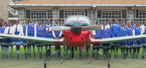KDF Donates Military Plane to High School